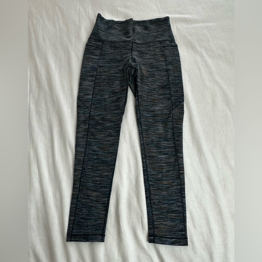 NWT Calia Stay the Path teal multi leggings